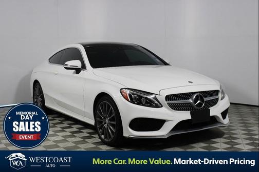 Polar White 2017 Mercedes-Benz C-Class Coupe