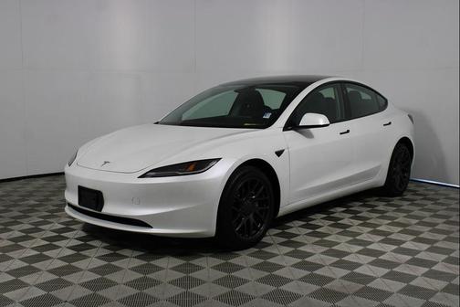 Pearl White Multi-Coat 2025 Tesla Model 3 Long Range