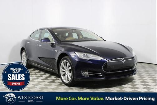 Blue Metallic 2013 Tesla Model S Performance
