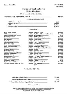 2023 Genesis GV80 2.5T