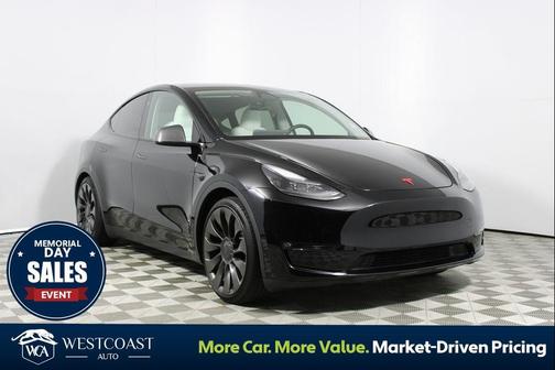 Solid Black 2023 Tesla Model Y Performance Dual Motor All-Wheel Drive