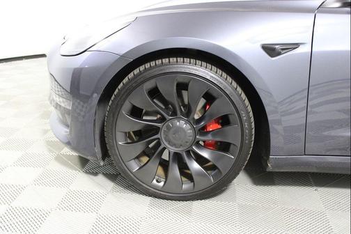 Gray 2022 Tesla Model 3 Performance