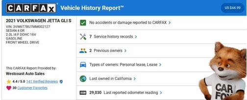 2021 Volkswagen Jetta GLI 2.0T S