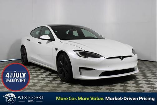 Pearl White Multi-Coat 2022 Tesla Model S Dual Motor All-Wheel Drive