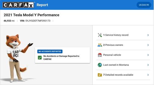 Deep Blue Metallic 2021 Tesla Model Y Performance Dual Motor All-Wheel Drive