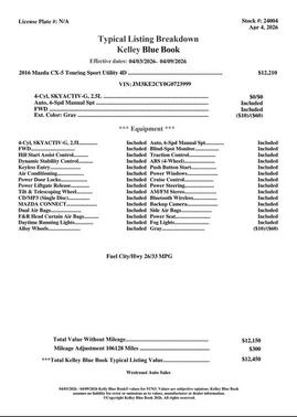 2016 Mazda CX-5 Touring