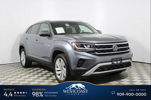 Platinum Gray Metallic 2021 Volkswagen Atlas Cross Sport 3.6L V6 SE w/Technology