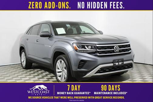 Platinum Gray Metallic 2021 Volkswagen Atlas Cross Sport 3.6L V6 SE w/Technology
