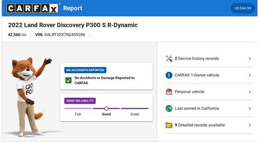 Silver 2022 Land Rover Discovery P300 S R-Dynamic