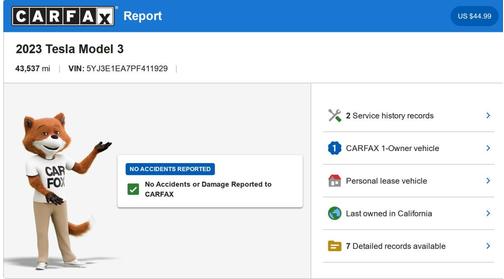Gray 2023 Tesla Model 3 Standard Range