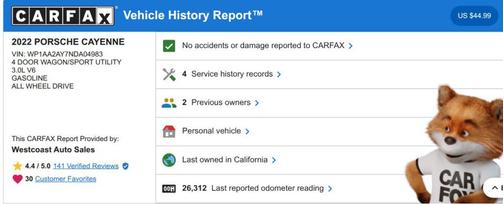 2022 Porsche Cayenne Cayenne