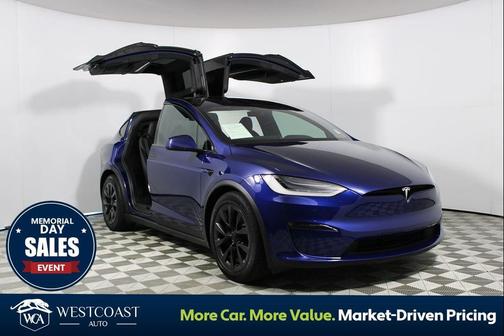 Deep Blue Metallic 2022 Tesla Model X Plaid Tri Motor All-Wheel Drive