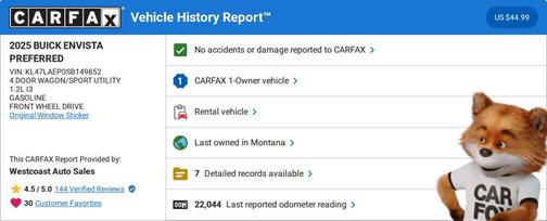 2025 Buick Envista Preferred FWD