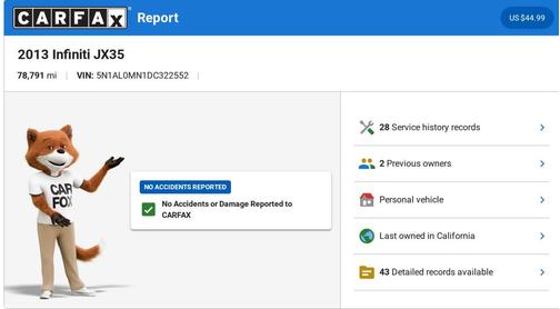 2013 INFINITI JX35 Base