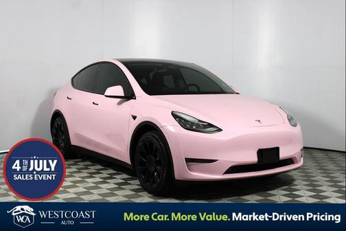 Pink 2020 Tesla Model Y Long Range Dual Motor All-Wheel Drive