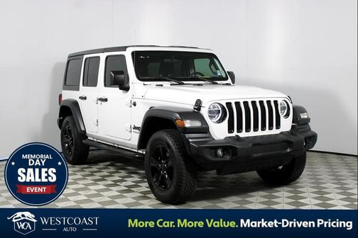 Bright White Clearcoat 2020 Jeep Wrangler Unlimited Sport Altitude