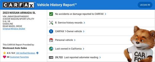 2023 Nissan Armada SL 2WD