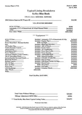 2024 Subaru Impreza RS