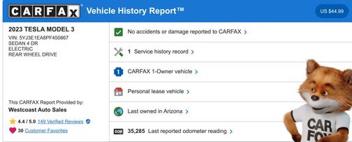 2023 Tesla Model 3 Standard Range