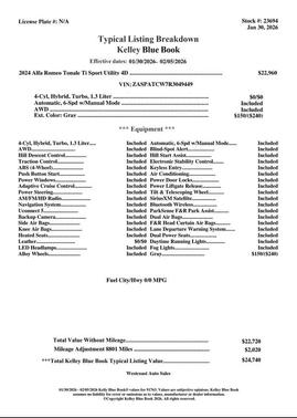 2024 Alfa Romeo Tonale Ti EAWD