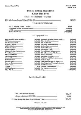 2024 Alfa Romeo Tonale Ti EAWD