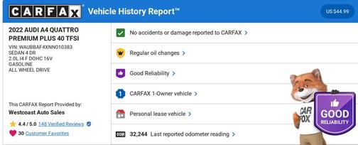2022 Audi A4 40 Premium Plus