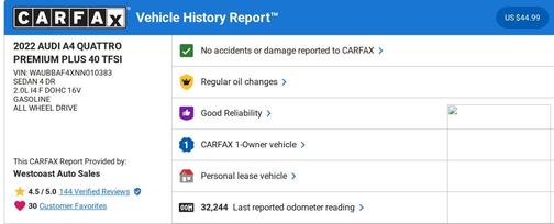2022 Audi A4 40 Premium Plus