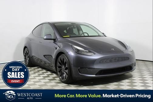 Gray 2022 Tesla Model Y Performance Dual Motor All-Wheel Drive