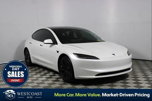 Pearl White Multi-Coat 2024 Tesla Model 3 Long Range