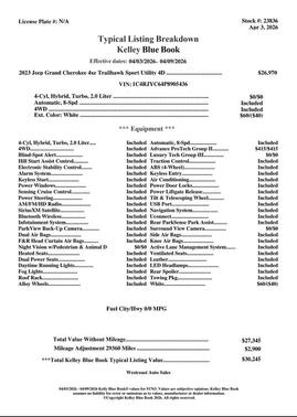 Bright White Clearcoat 2023 Jeep Grand Cherokee 4xe Trailhawk