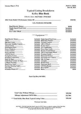 2022 Tesla Model 3 Performance
