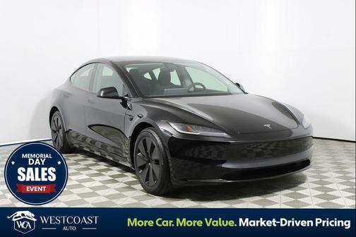 Black 2025 Tesla Model 3 Long Range