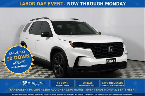 Platinum White Pearl 2023 Honda Pilot 2WD Sport