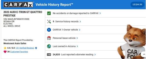 2022 Audi e-tron GT Prestige
