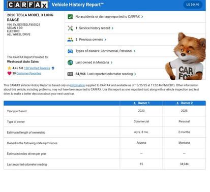 2020 Tesla Model 3 Long Range
