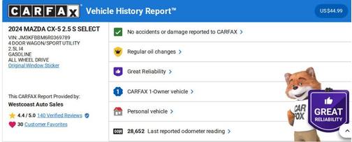 2024 Mazda CX-5 2.5 S Select Package