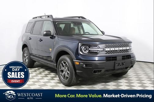 Atlas Blue Metallic 2023 Ford Bronco Sport Badlands