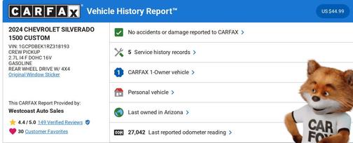 2024 Chevrolet Silverado 1500 Custom