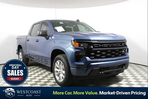 Lakeshore Blue Metallic 2024 Chevrolet Silverado 1500 Custom