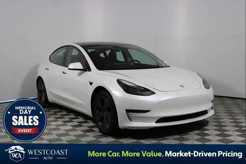 Pearl White Multi-Coat 2023 Tesla Model 3 Long Range