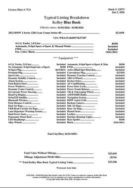 2022 BMW 228 Gran Coupe i sDrive