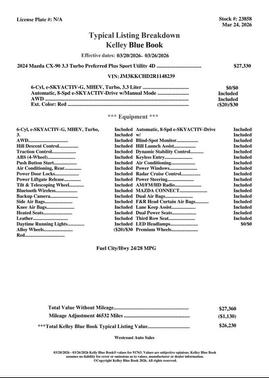 Soul Red Crystal Metallic 2024 Mazda CX-90 3.3 Turbo Preferred Plus