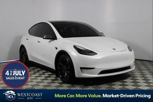 Pearl White Multi-Coat 2022 Tesla Model Y Performance Dual Motor All-Wheel Drive