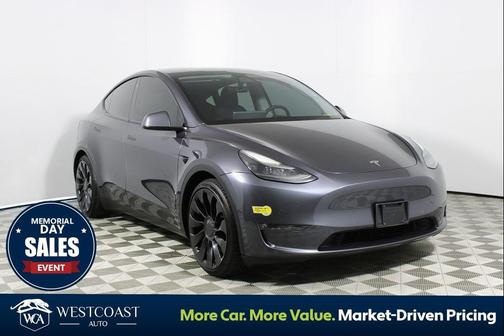 Midnight Silver Metallic 2022 Tesla Model Y Performance Dual Motor All-Wheel Drive
