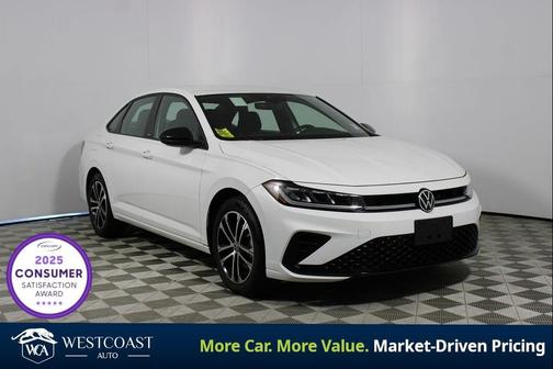Pure White 2025 Volkswagen Jetta 1.5T Sport