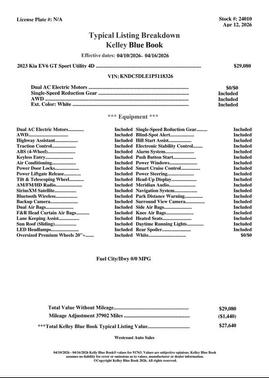 Snow White Pearl 2023 Kia EV6 GT