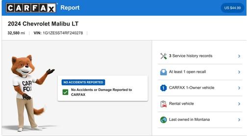 Summit White 2024 Chevrolet Malibu FWD 2LT