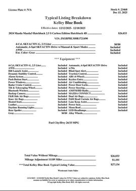 2024 Mazda Mazda3 AWD