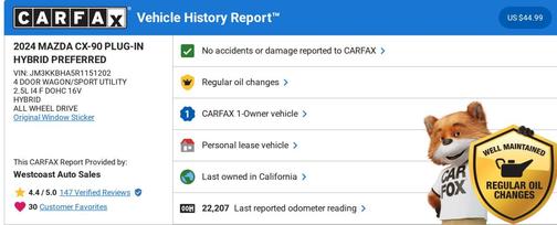 2024 Mazda CX-90 PHEV Preferred