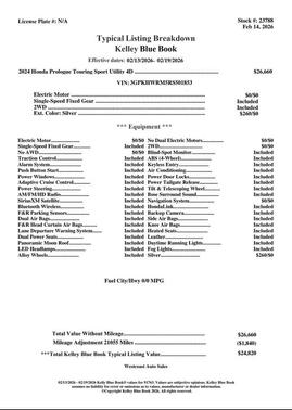 2024 Honda Prologue Touring